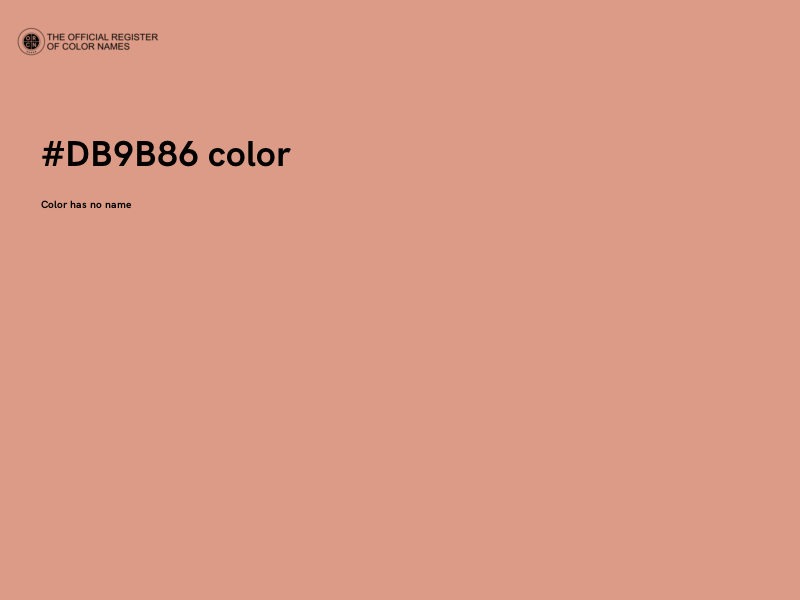 #DB9B86 color image