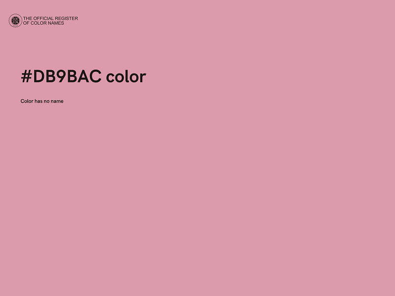 #DB9BAC color image