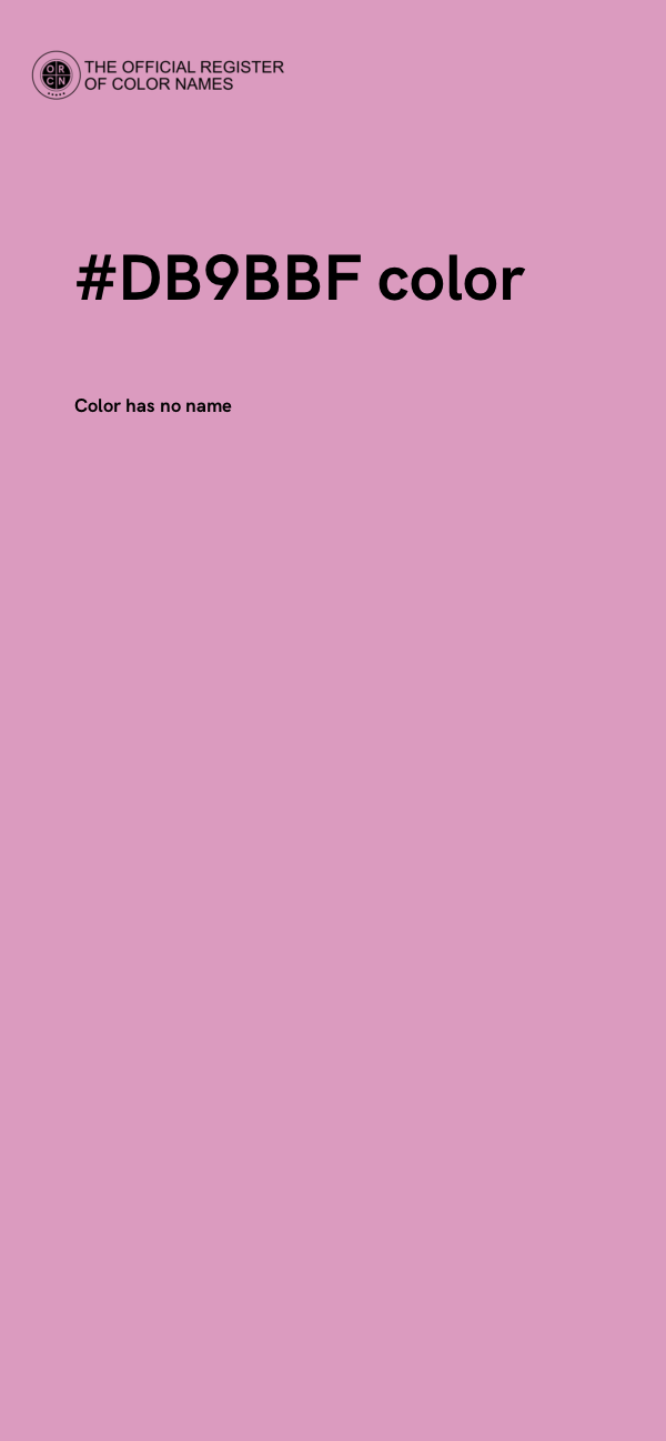 #DB9BBF color image