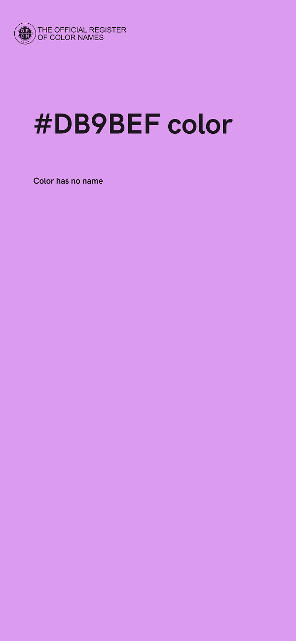 #DB9BEF color image