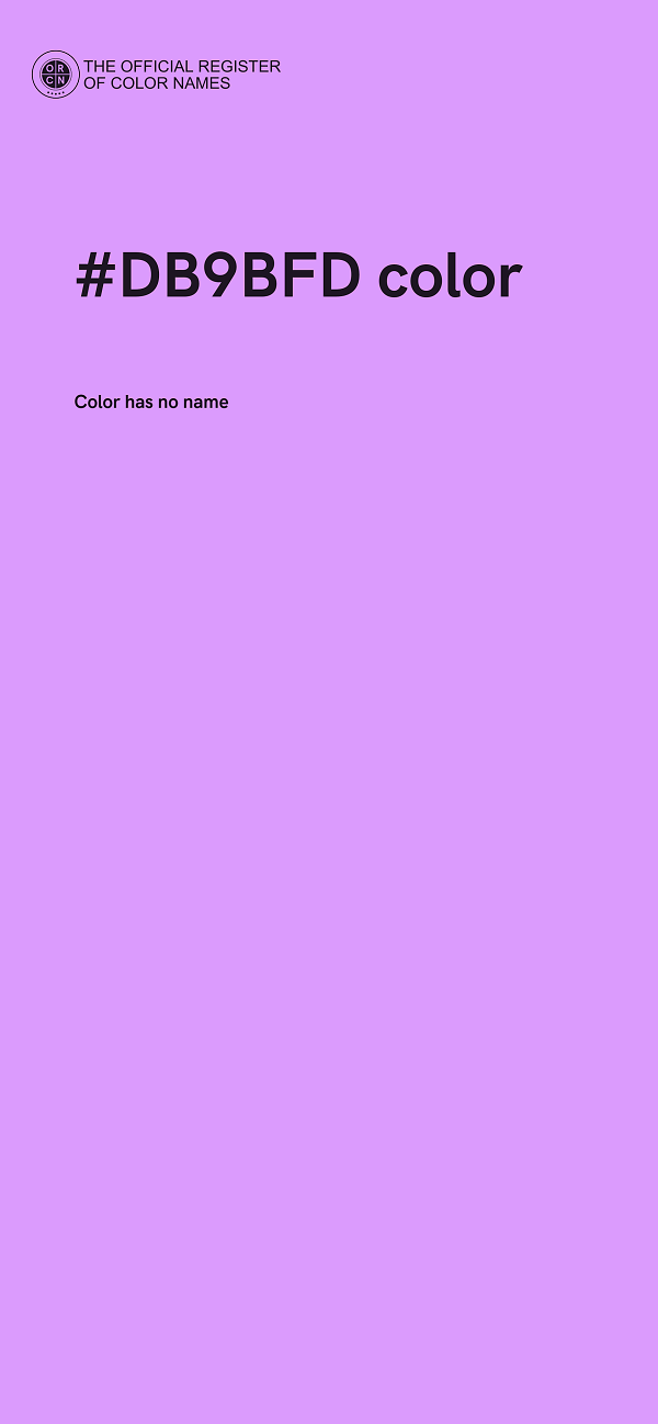 #DB9BFD color image