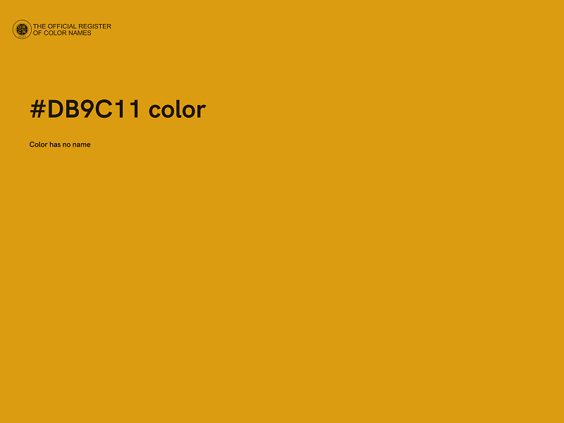 #DB9C11 color image