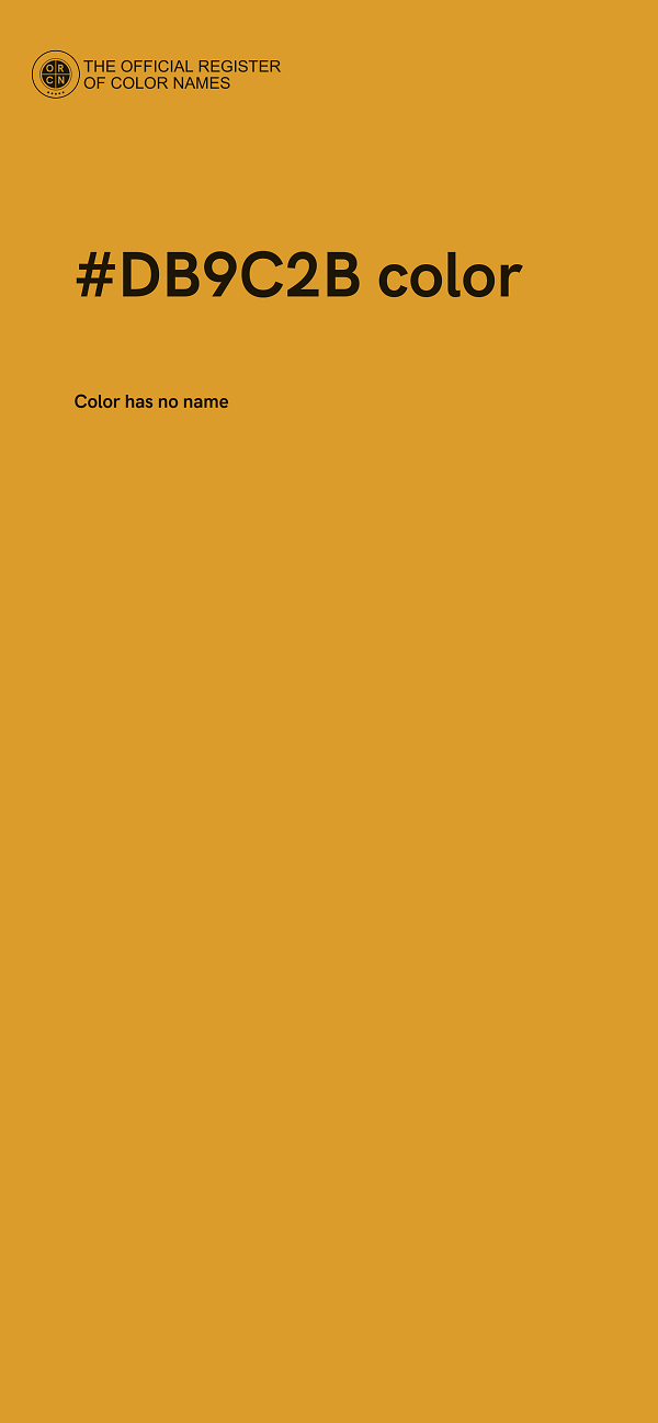 #DB9C2B color image