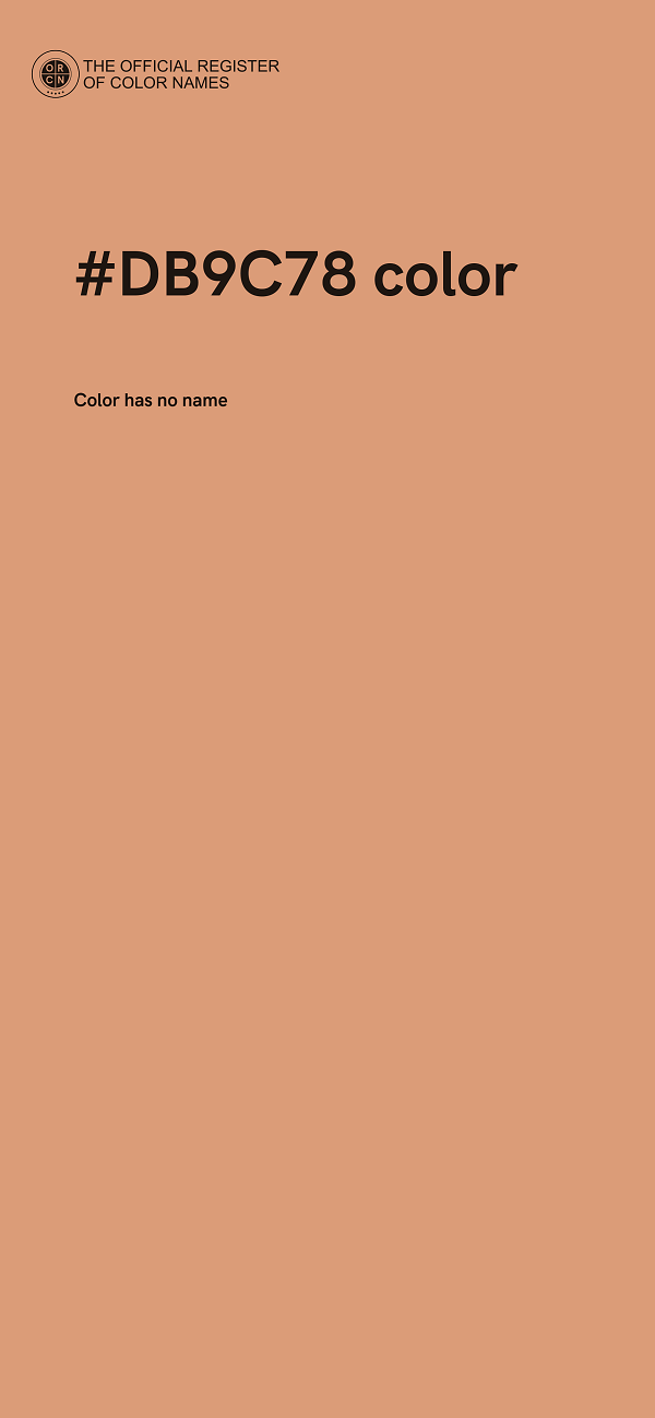 #DB9C78 color image