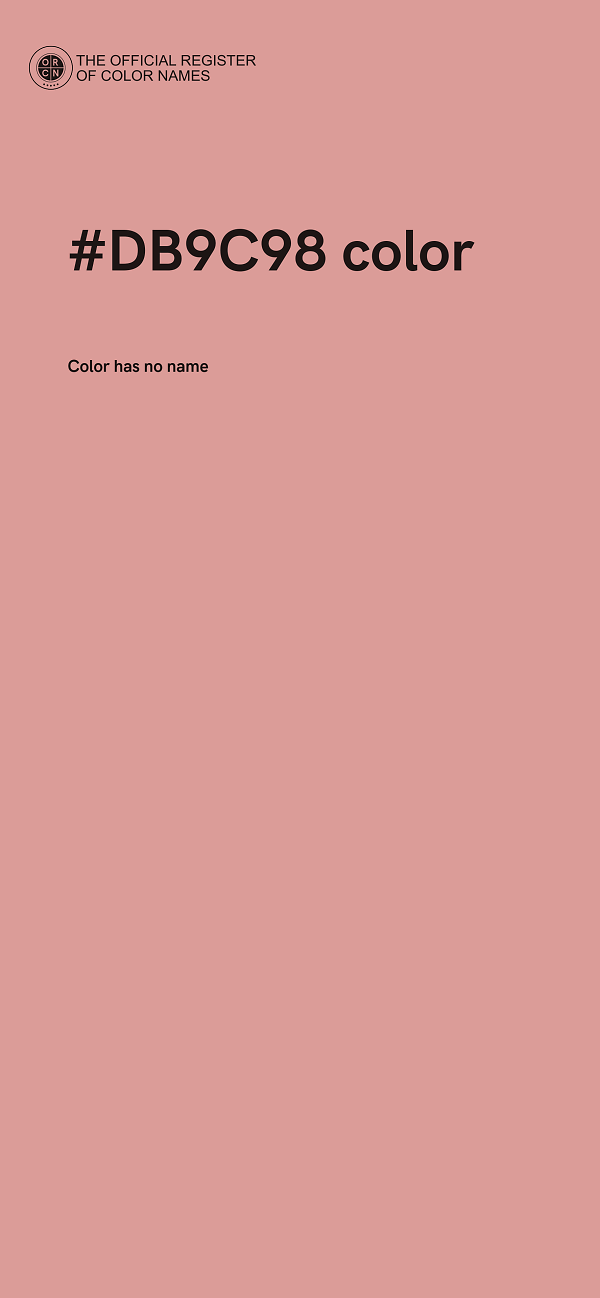 #DB9C98 color image