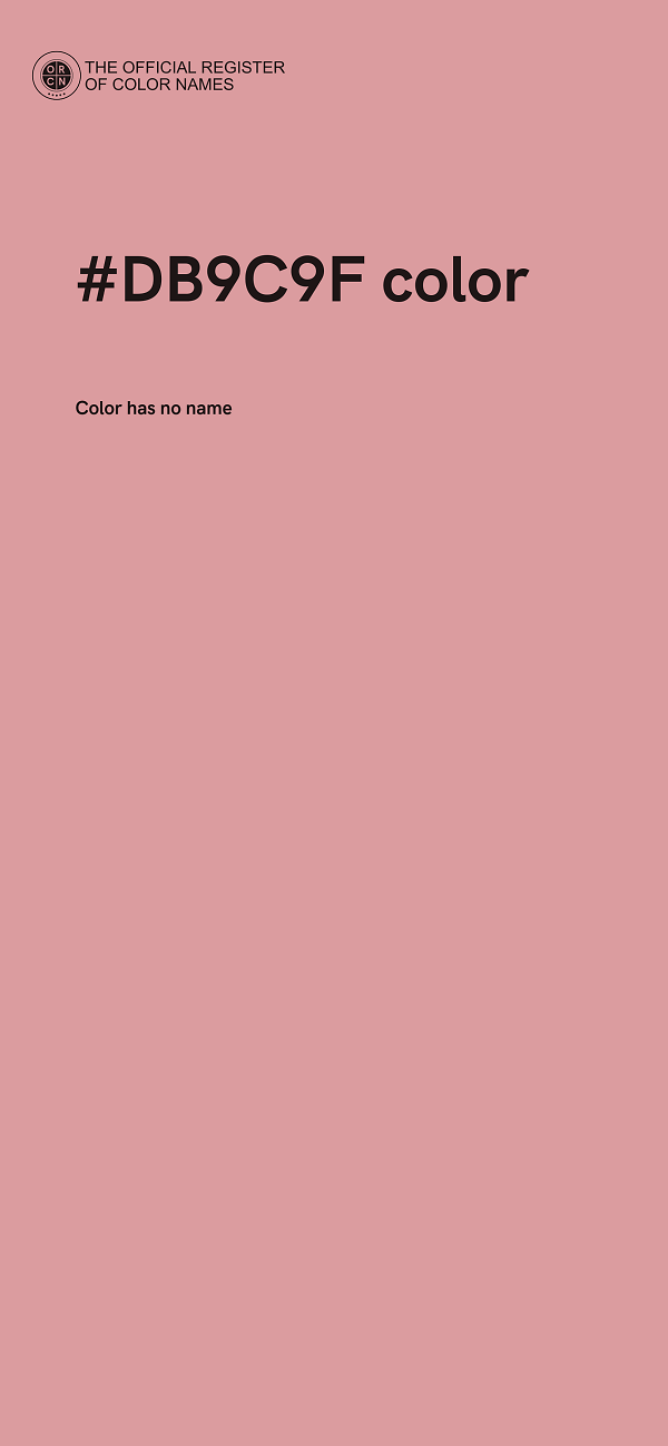 #DB9C9F color image