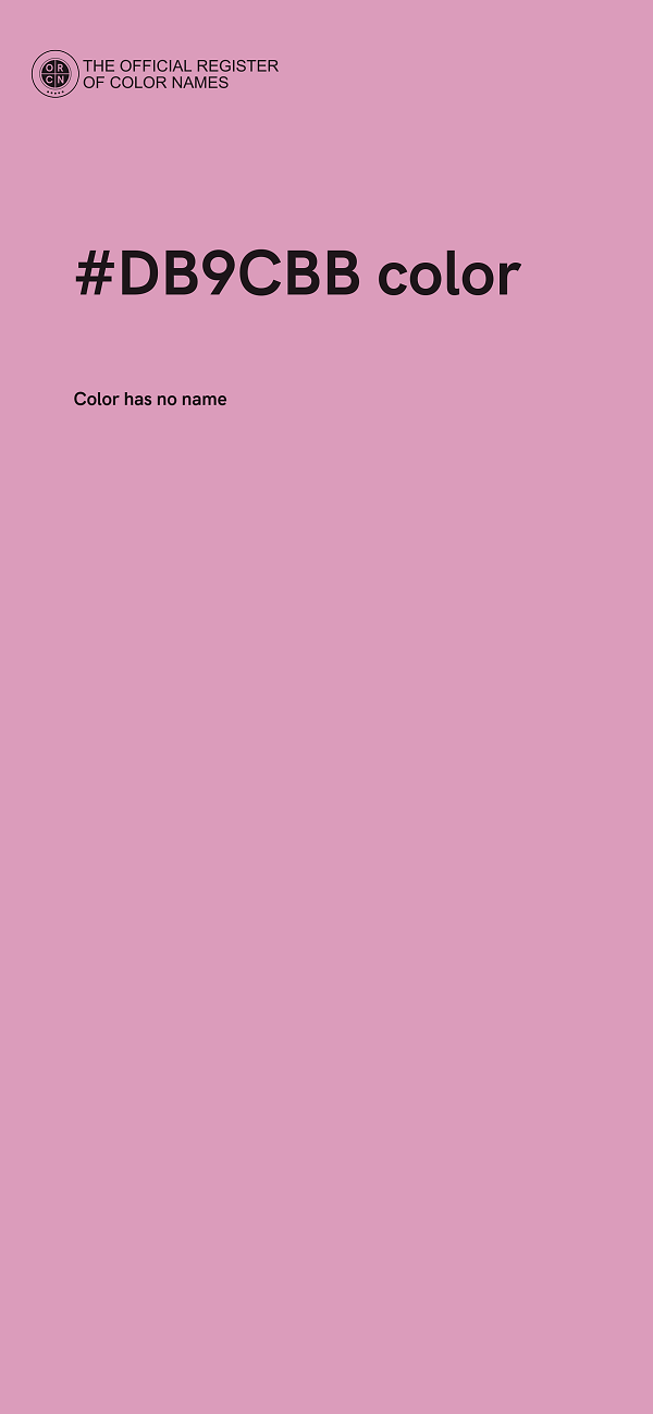 #DB9CBB color image