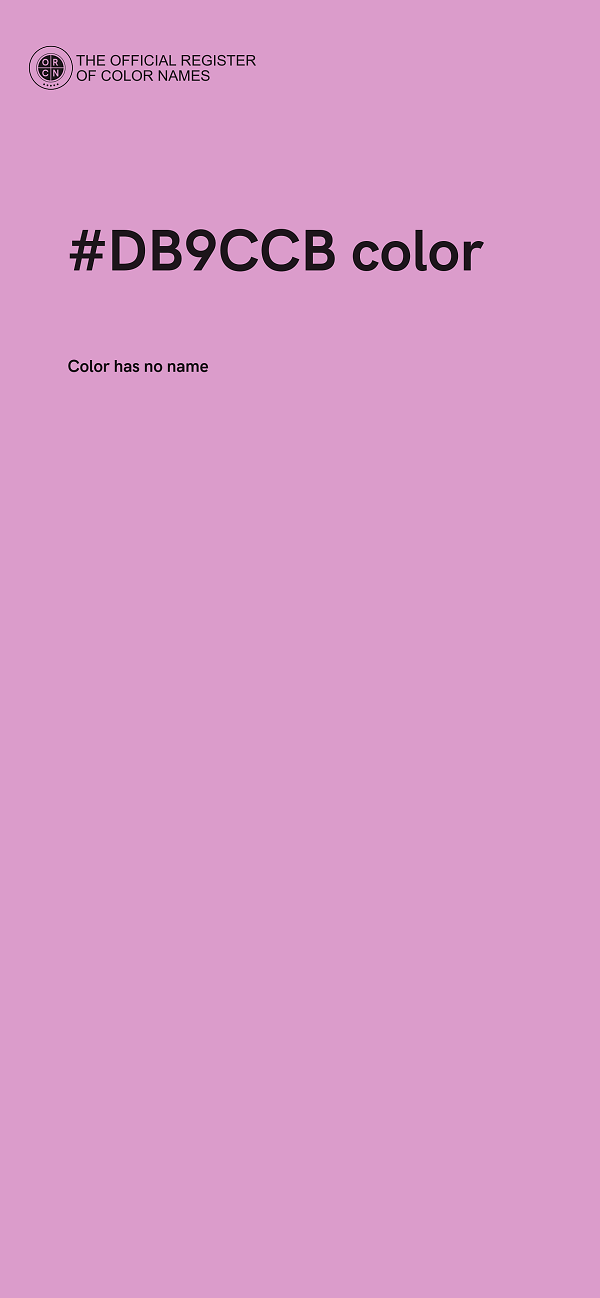 #DB9CCB color image