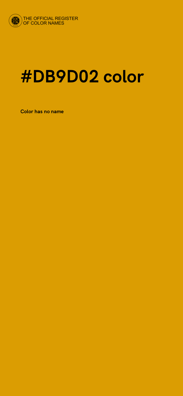 #DB9D02 color image