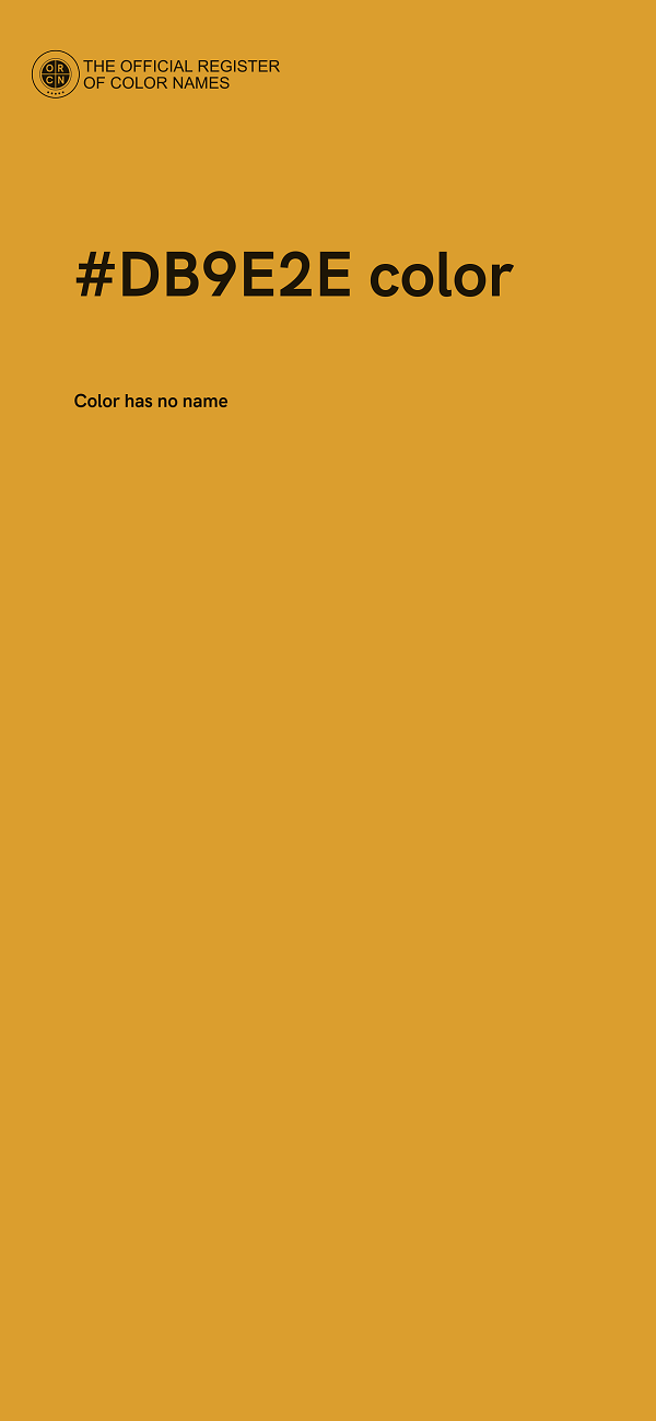#DB9E2E color image