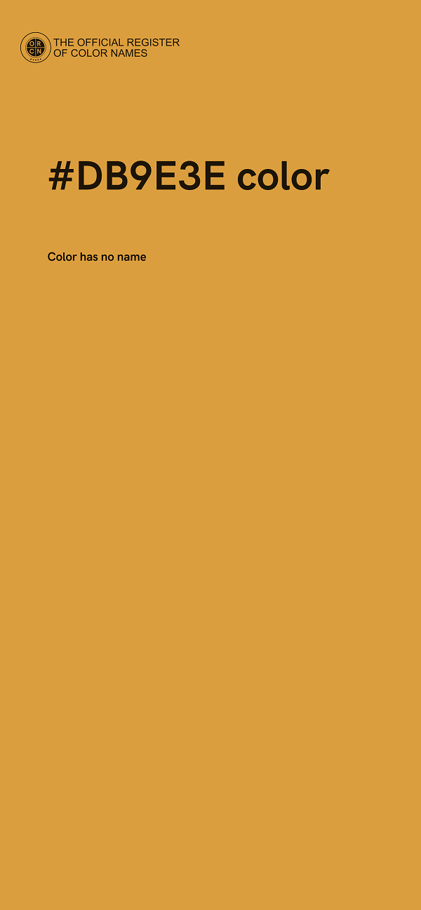 #DB9E3E color image