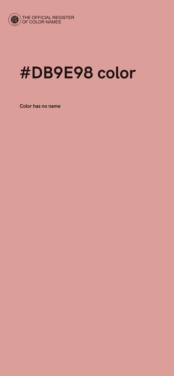 #DB9E98 color image