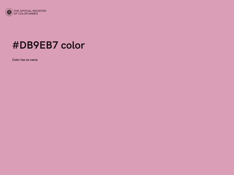 #DB9EB7 color image