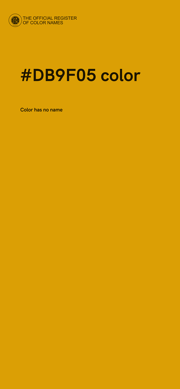 #DB9F05 color image