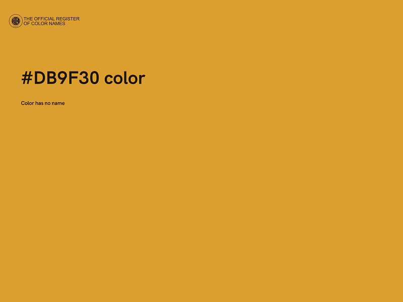 #DB9F30 color image