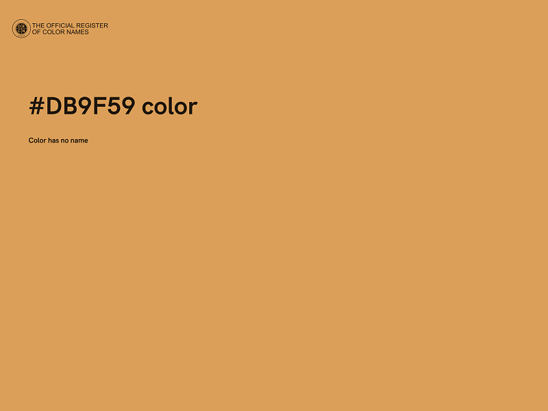 #DB9F59 color image
