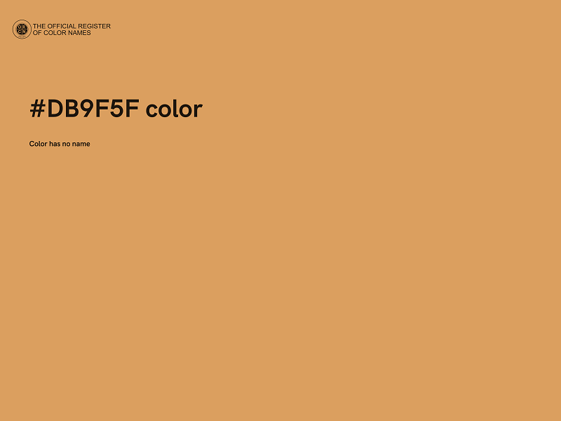 #DB9F5F color image