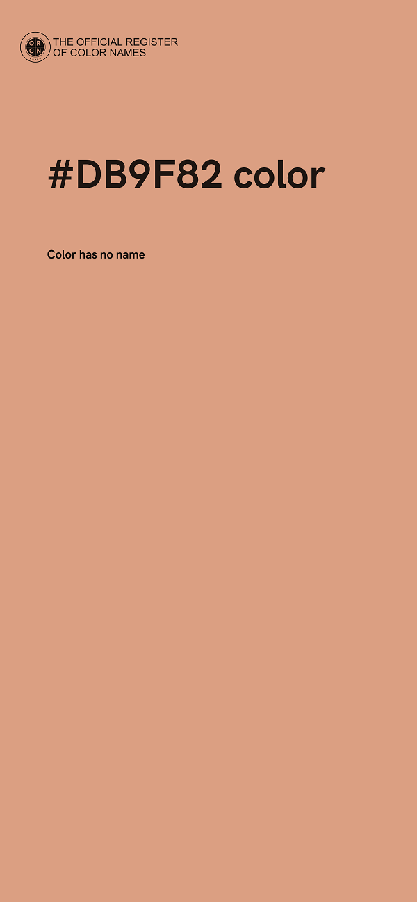 #DB9F82 color image