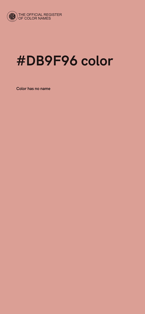 #DB9F96 color image