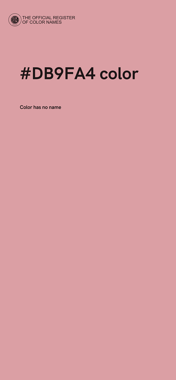 #DB9FA4 color image