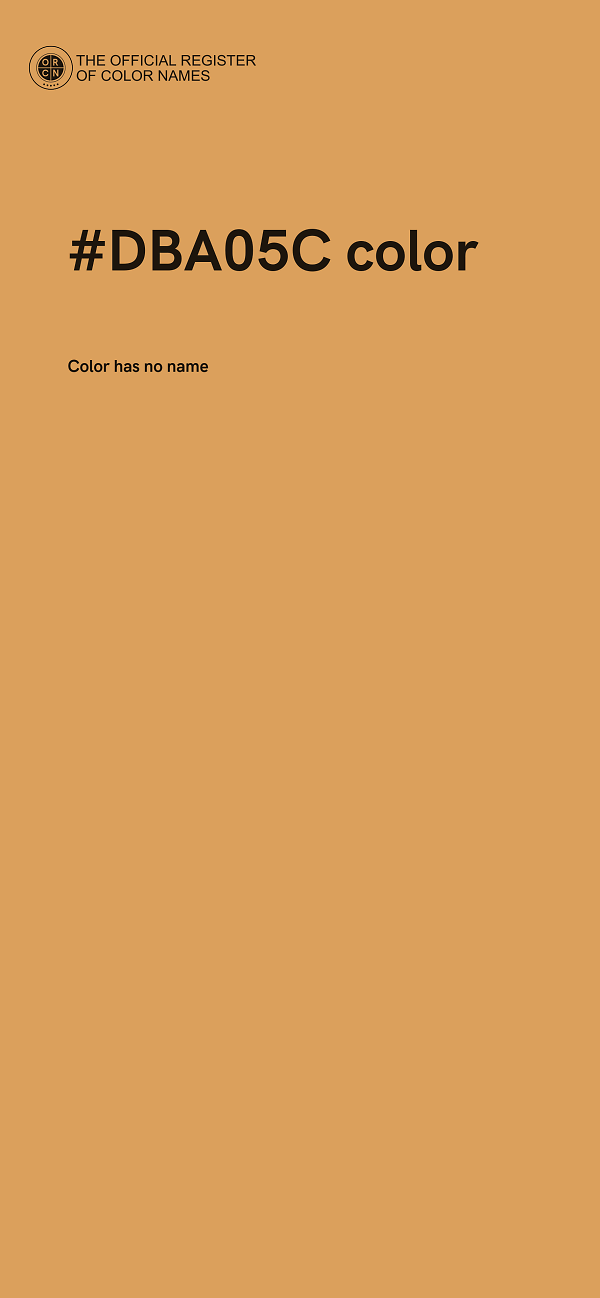 #DBA05C color image