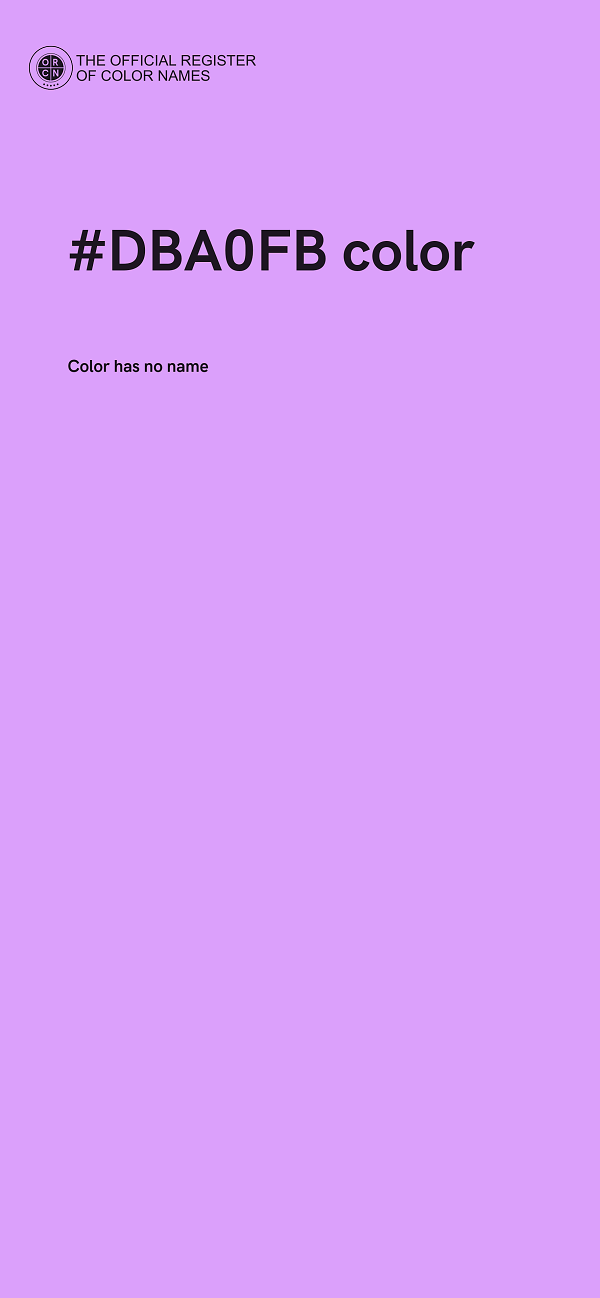 #DBA0FB color image