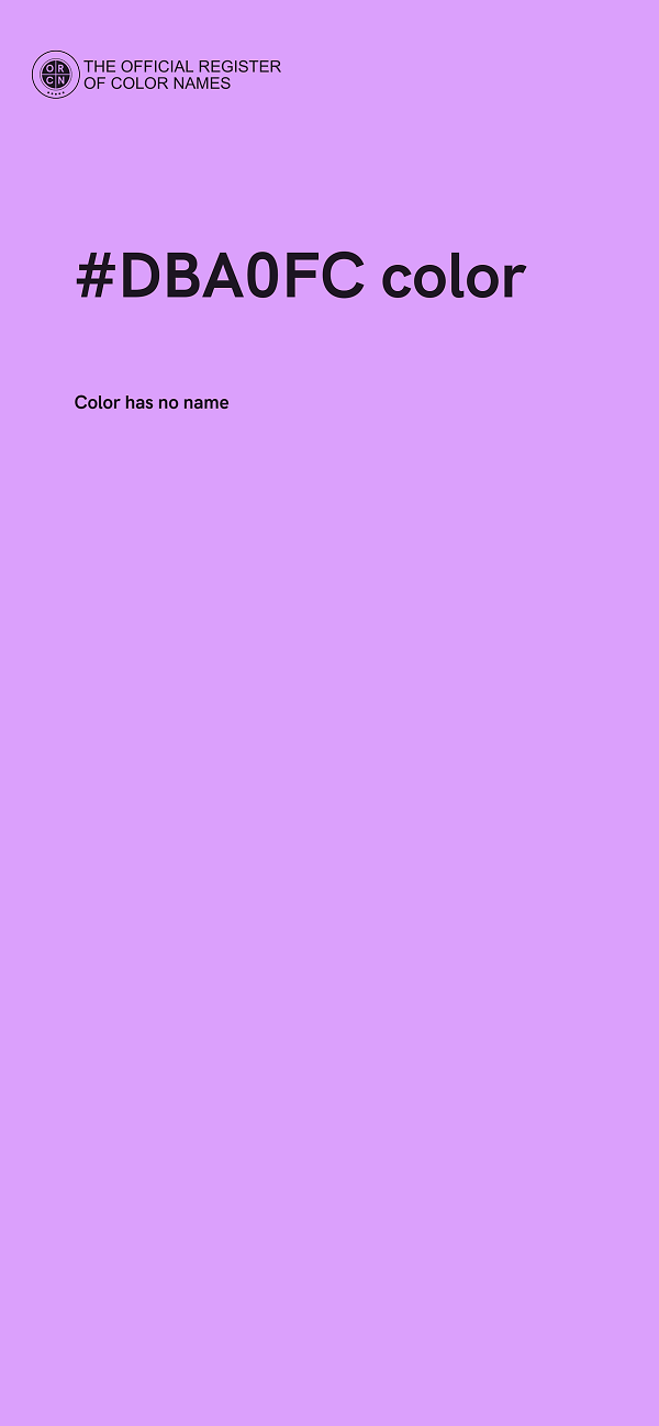 #DBA0FC color image