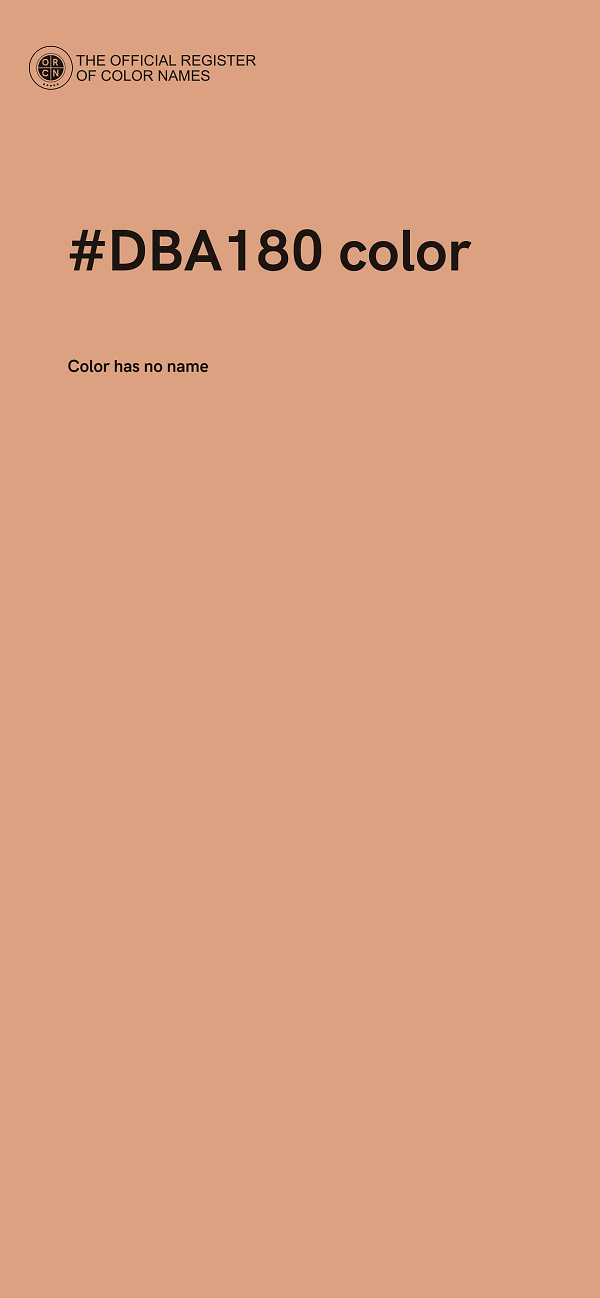 #DBA180 color image
