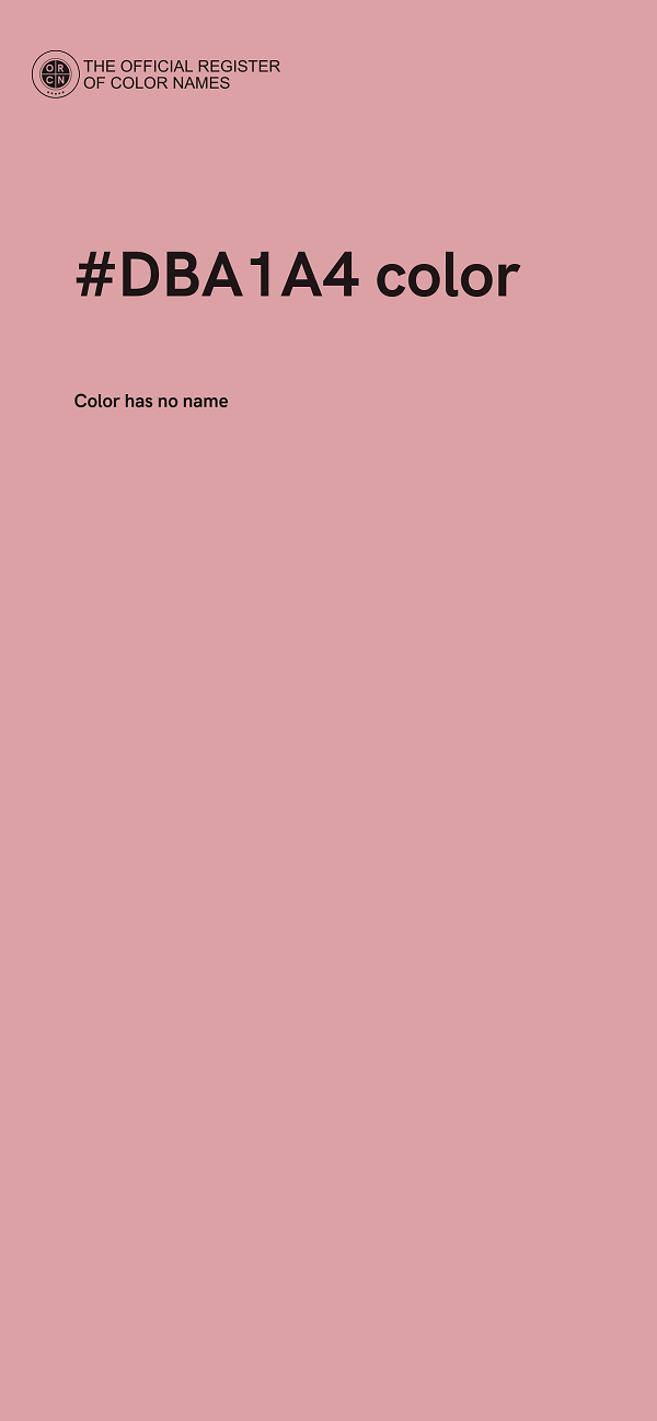 #DBA1A4 color image