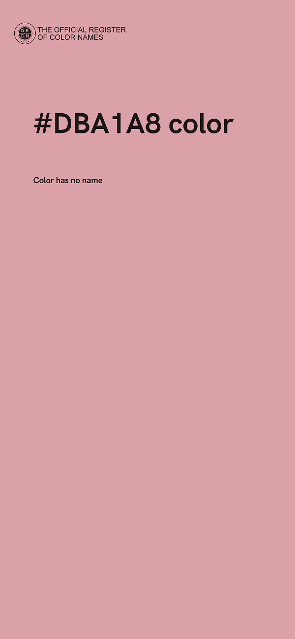 #DBA1A8 color image
