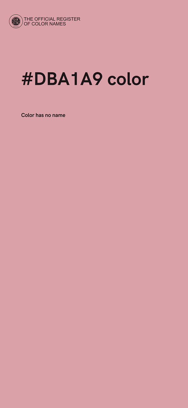 #DBA1A9 color image
