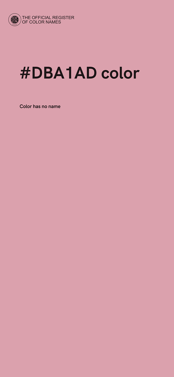 #DBA1AD color image