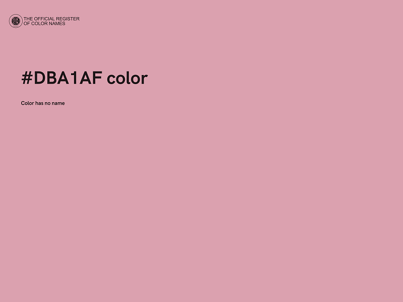 #DBA1AF color image