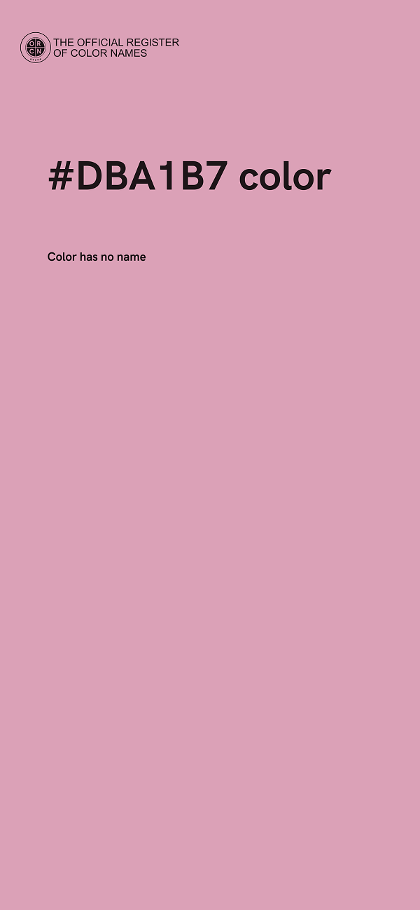 #DBA1B7 color image