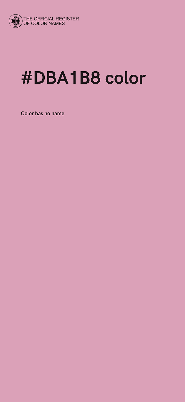 #DBA1B8 color image