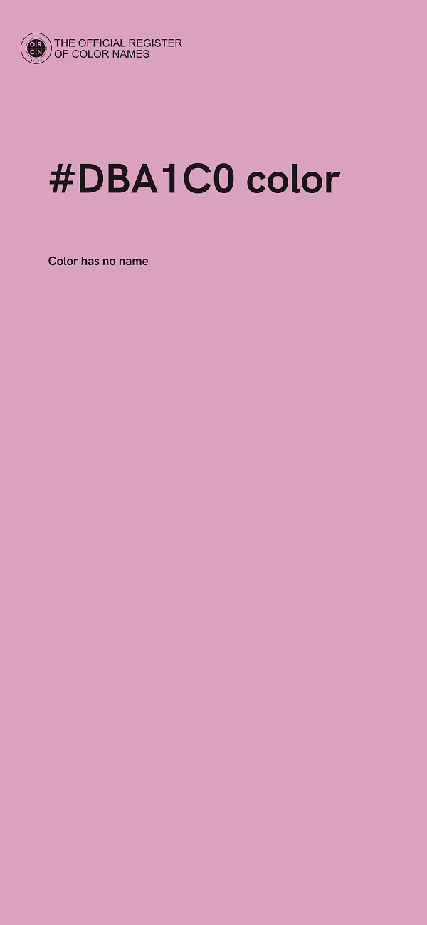 #DBA1C0 color image