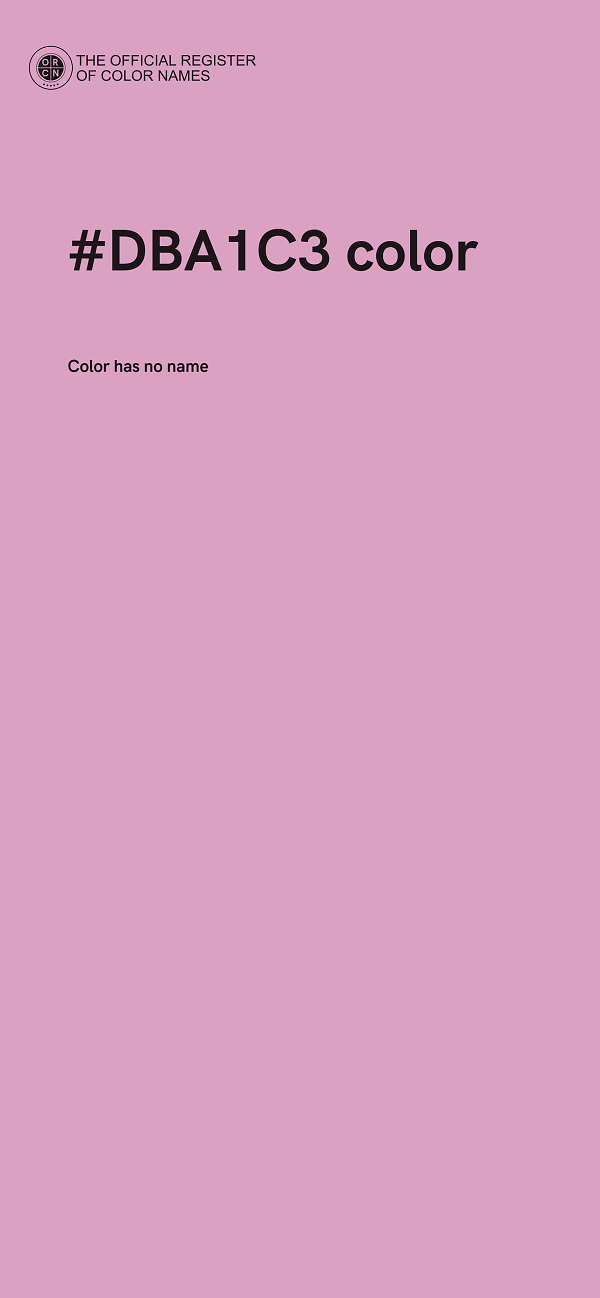 #DBA1C3 color image