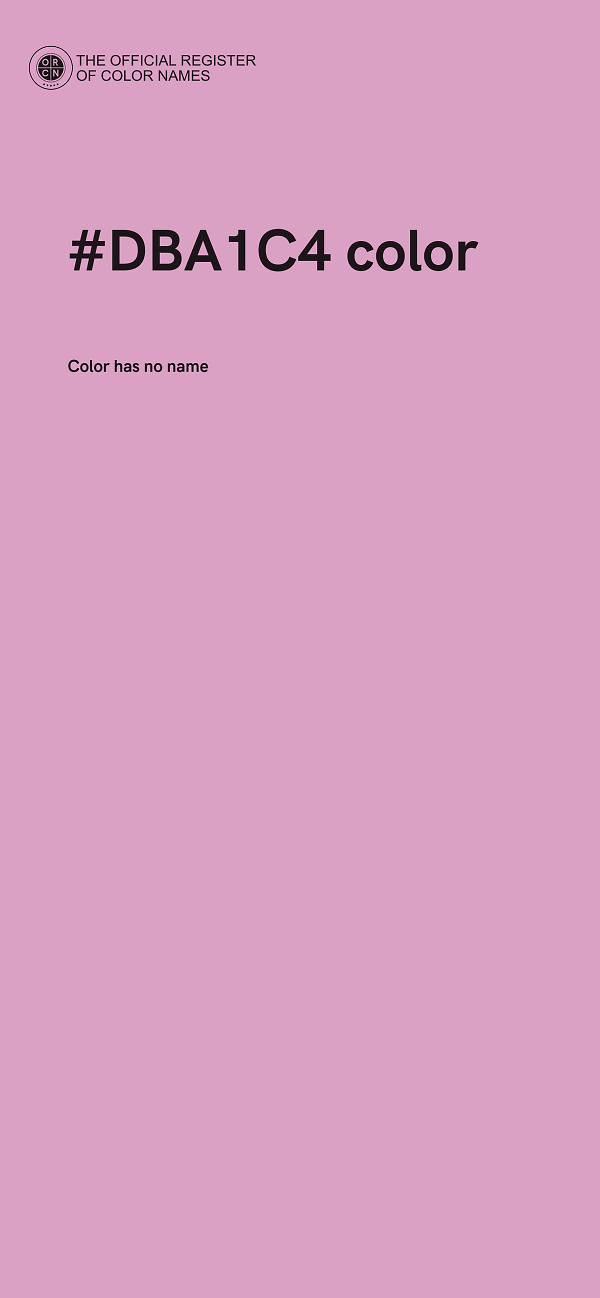#DBA1C4 color image