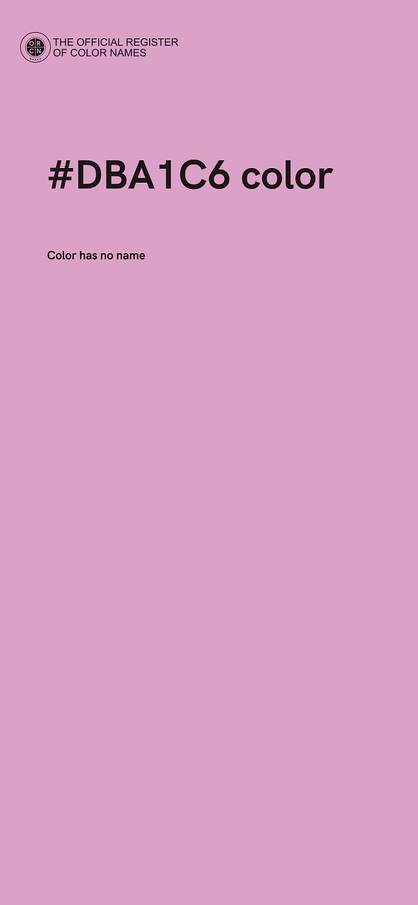 #DBA1C6 color image