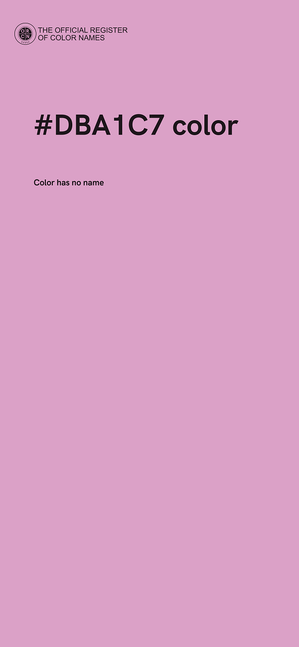#DBA1C7 color image