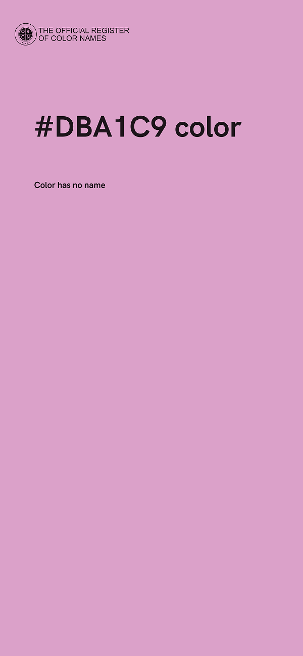 #DBA1C9 color image