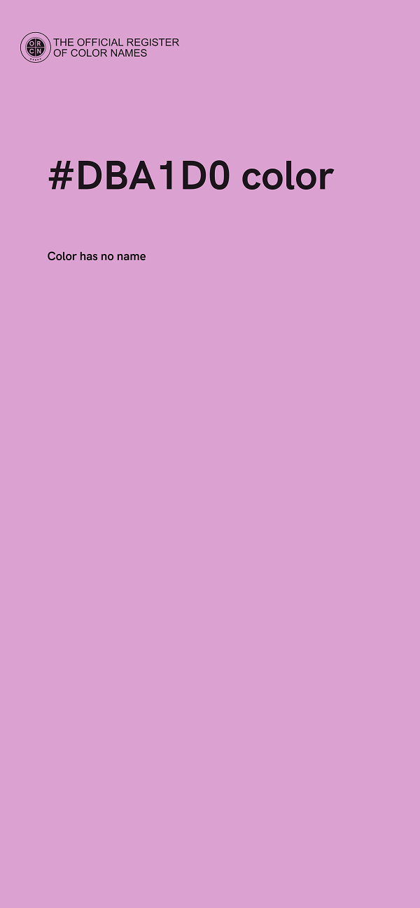 #DBA1D0 color image