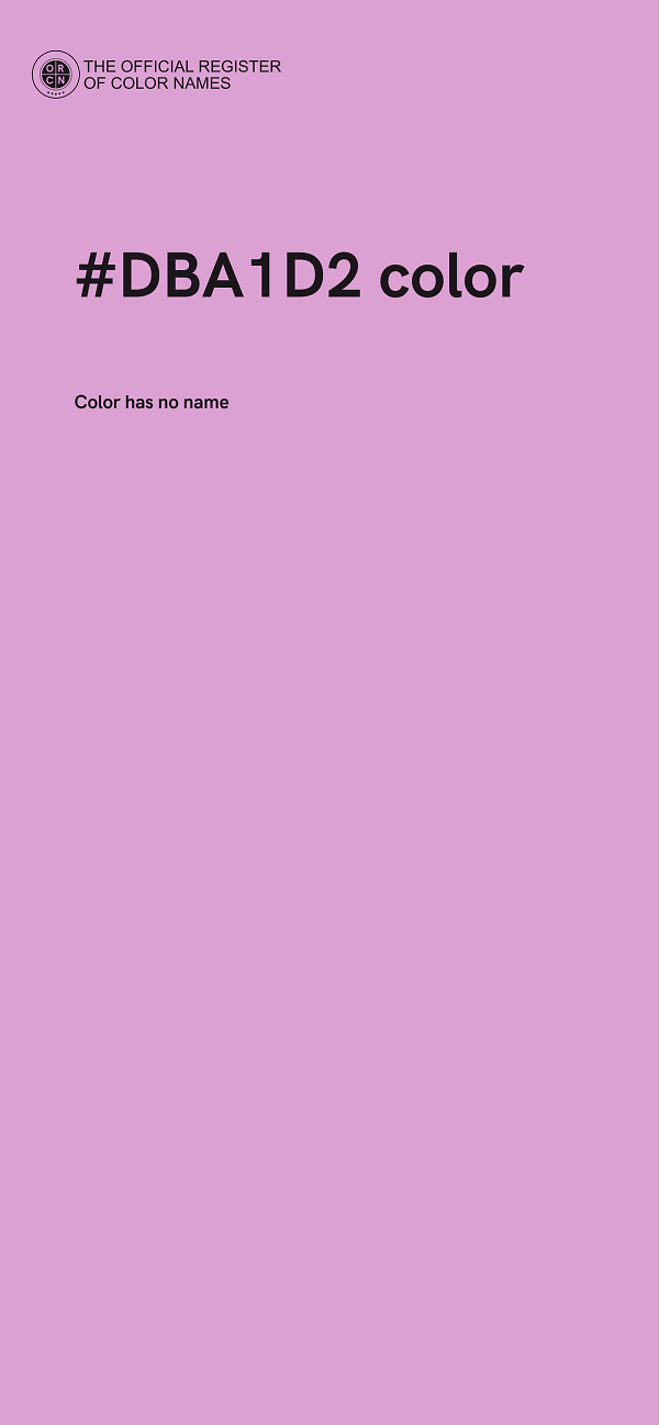 #DBA1D2 color image