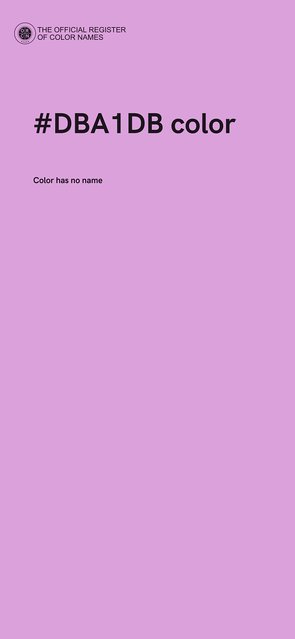 #DBA1DB color image