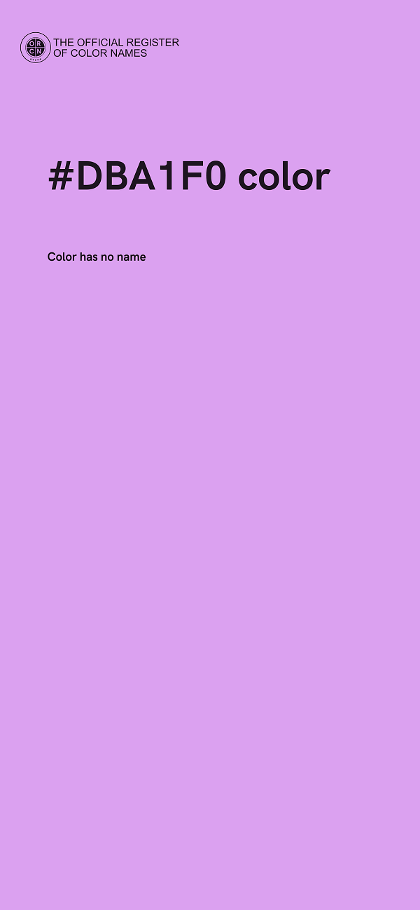 #DBA1F0 color image