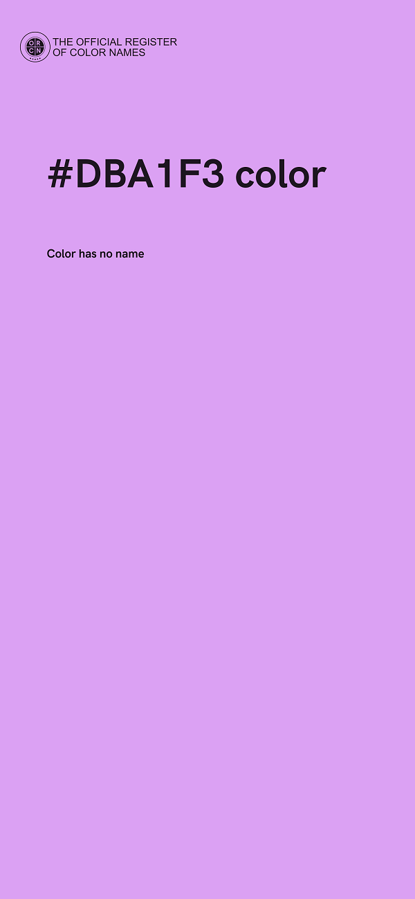 #DBA1F3 color image