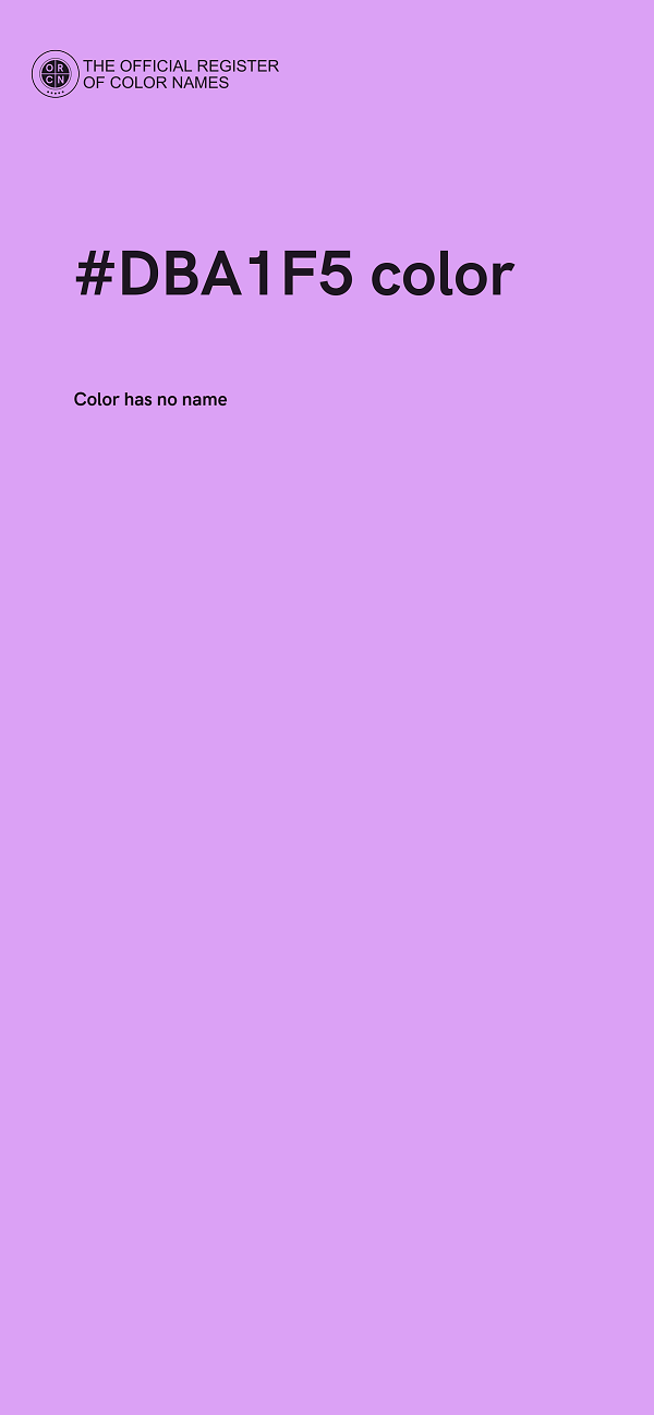 #DBA1F5 color image