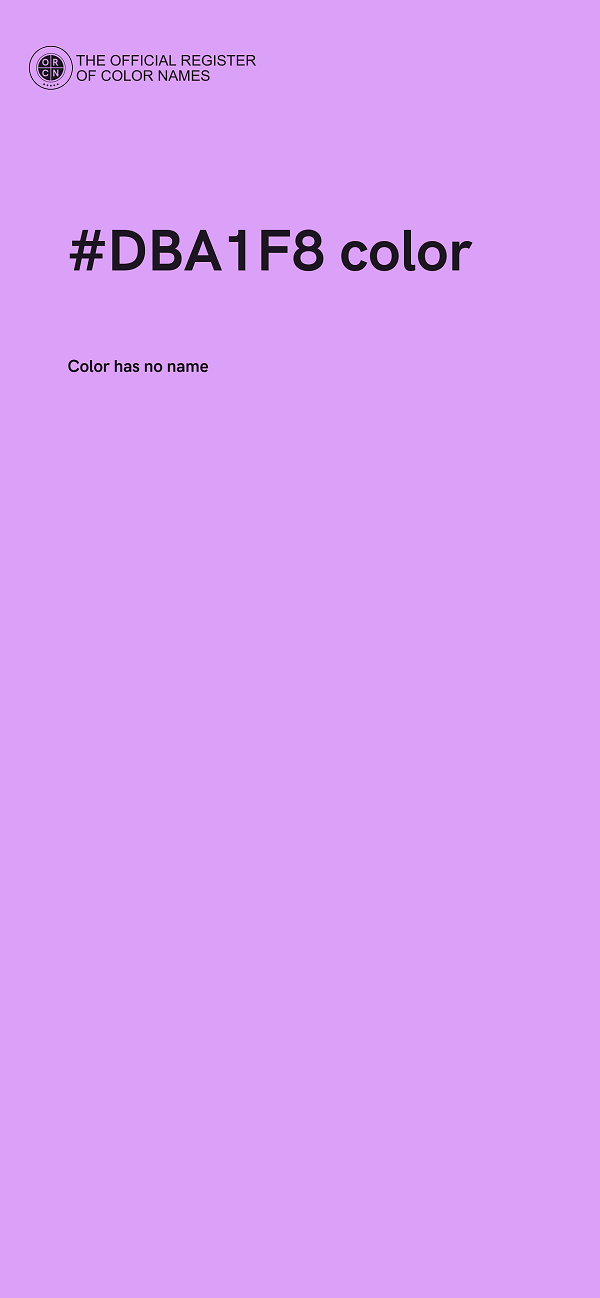 #DBA1F8 color image