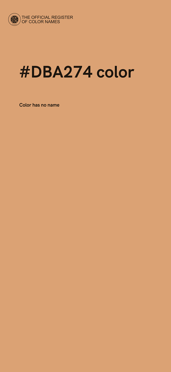 #DBA274 color image