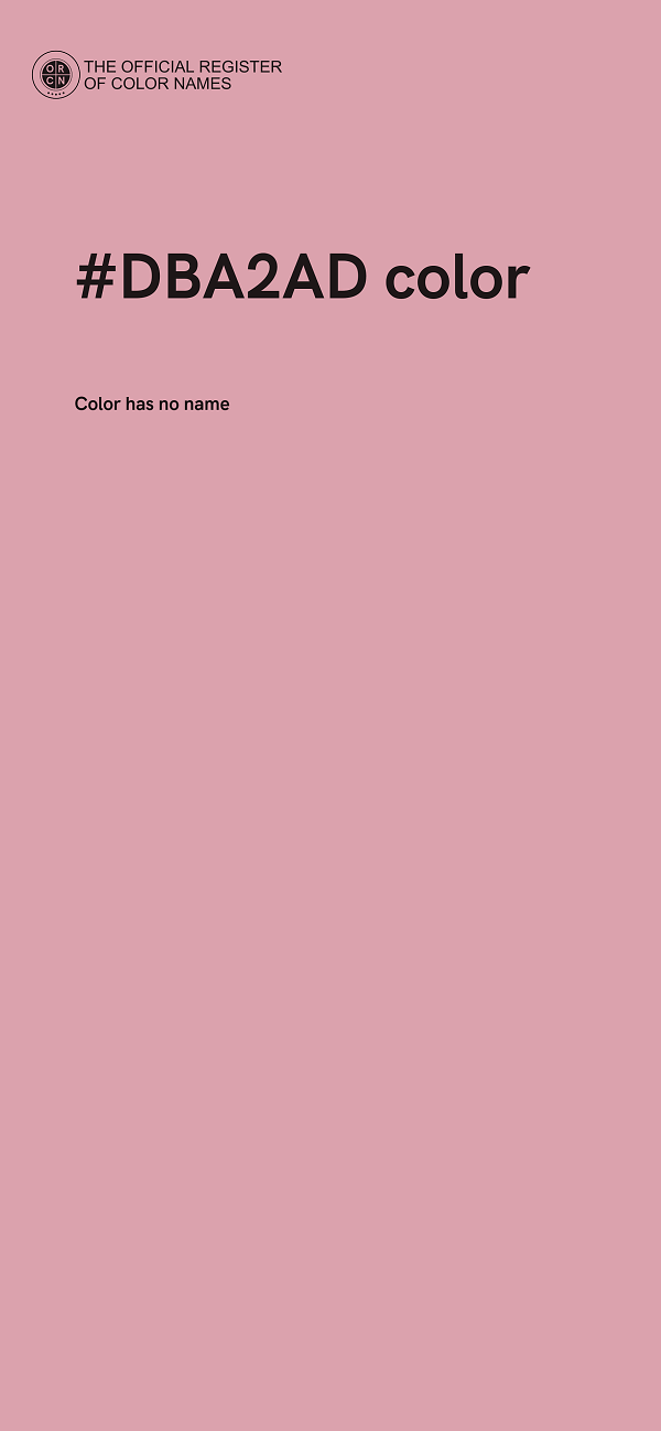 #DBA2AD color image